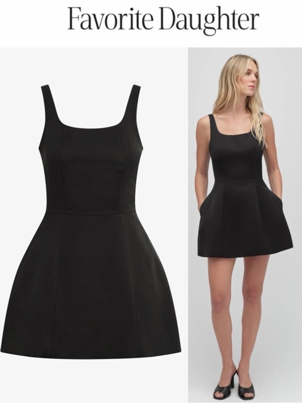 FAVORITE DAUGHTER THE MORGAN DRESS BLACK SZ 8 NWT 358$